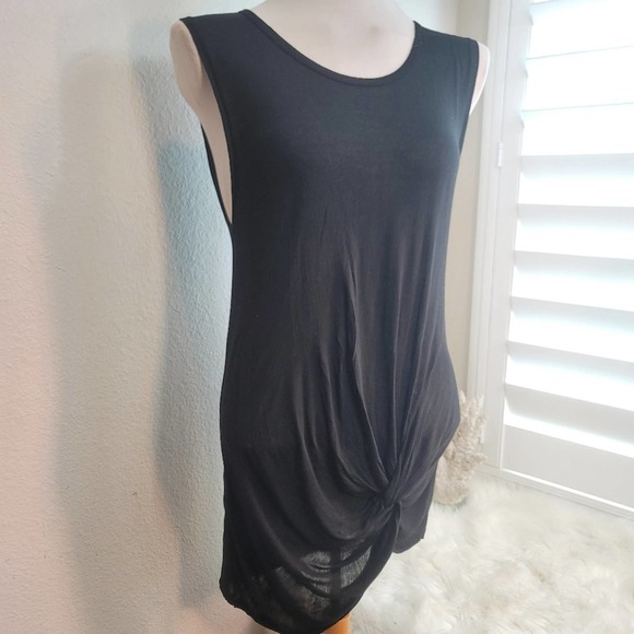 MADEWELL TWISTED SLEEVELESS T-SHIRT DRESS CREW NECK WOMEN'S SIZE LARGE - Picture 10 of 14